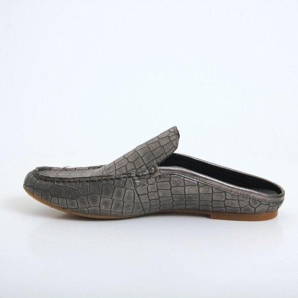 NWB Born Capricorn Croc Embossed Leather Mules - Picture 7 of 13